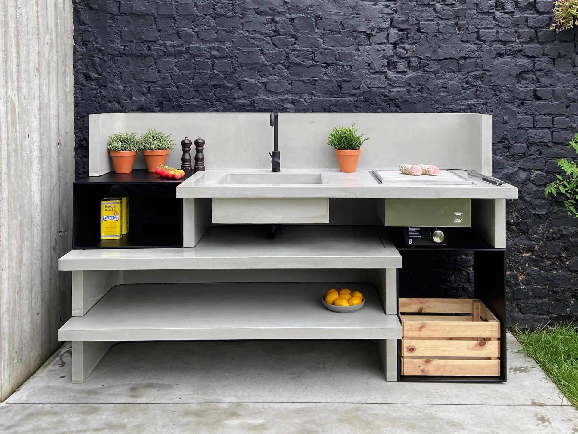 oneQ Flame Built-in Set | Inbouw gasbarbecue 30mBar